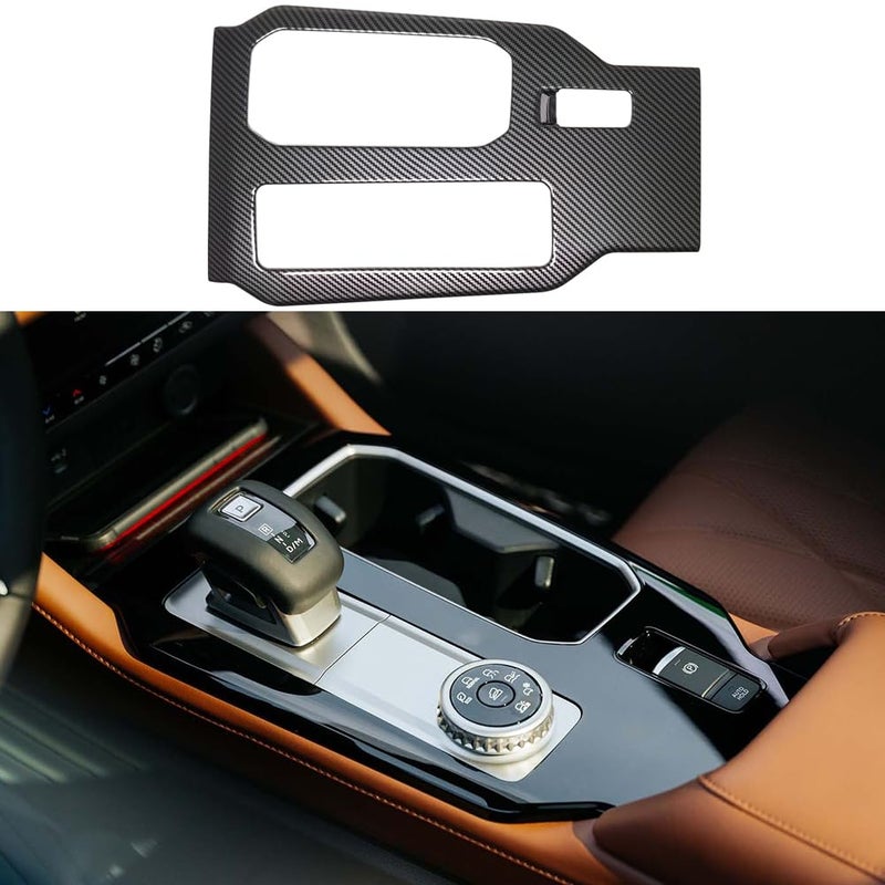 Kolya Compatible with 2025 Mitsubishi Outlander Accessories Center Console Gear Shift Panel Cover Trim Carbon Style